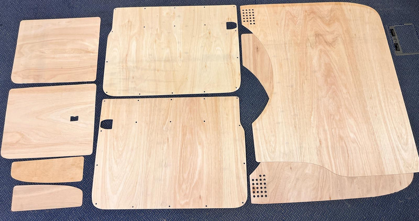 VW T5 & T6 Side Plywood Lining Panel kit