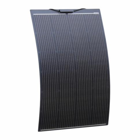 150W black semi-flexible fibreglass solar panel