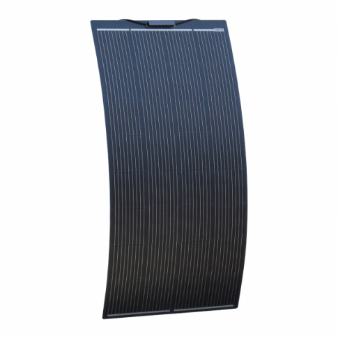 200W black semi-flexible fibreglass solar panel