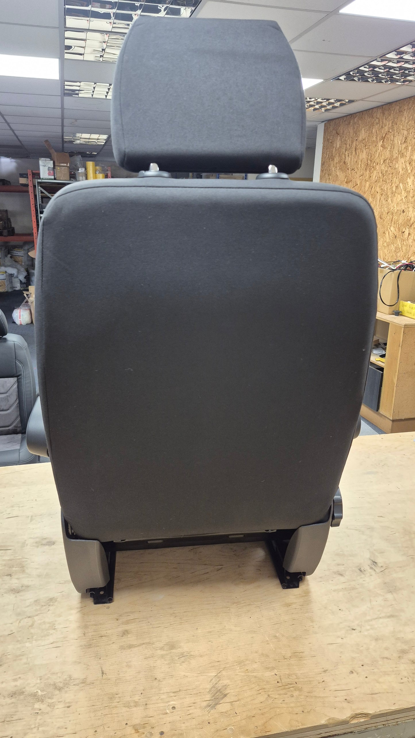 VW T5, T6, Caravelle Single Passenger Seat - Bricks Fabric