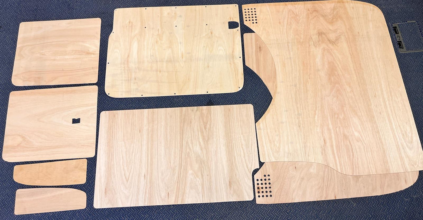 VW T5 & T6 Side Plywood Lining Panel kit