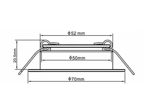 12v LED "Touch" light - Recess mounted